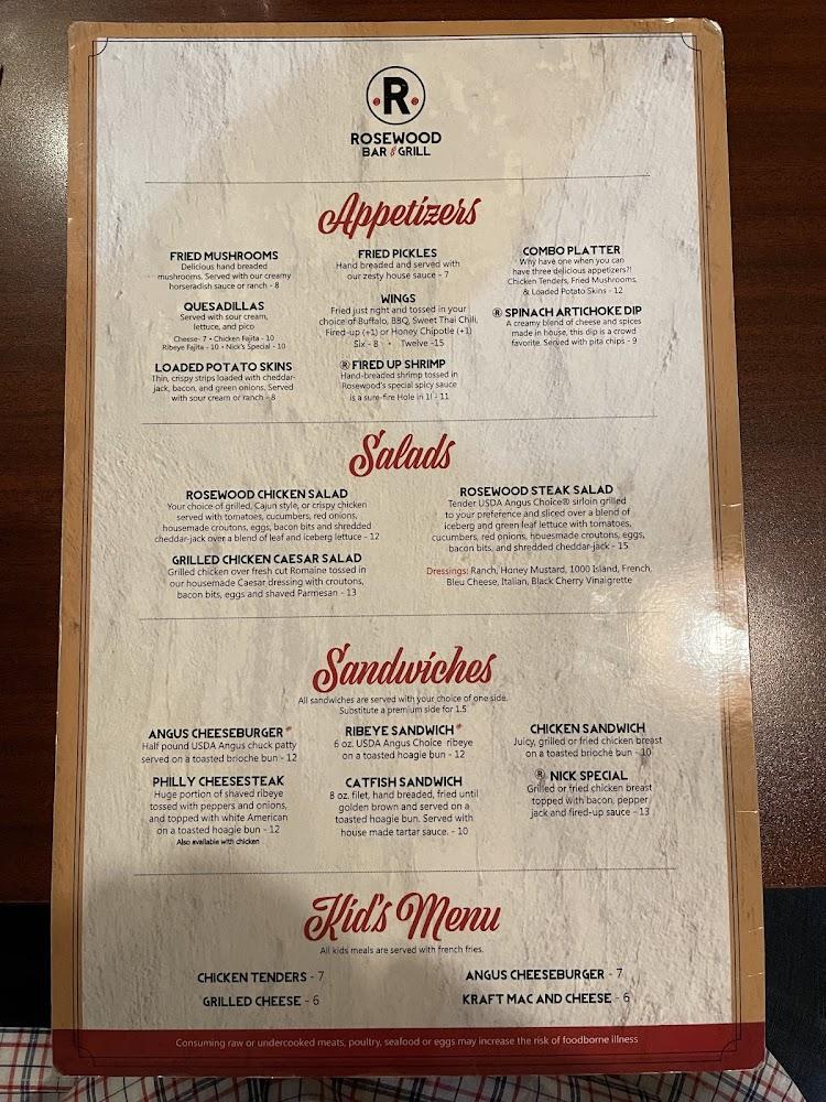 Rosewood Bar and Grill LLC Loaded Potato Skins